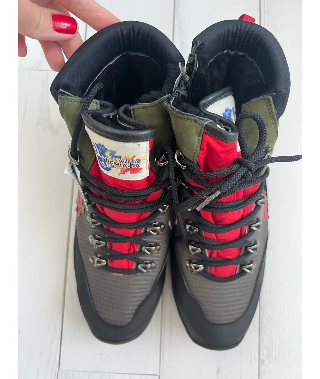PREMIATA KIDS Хаки текстильные ботинки, фото 2