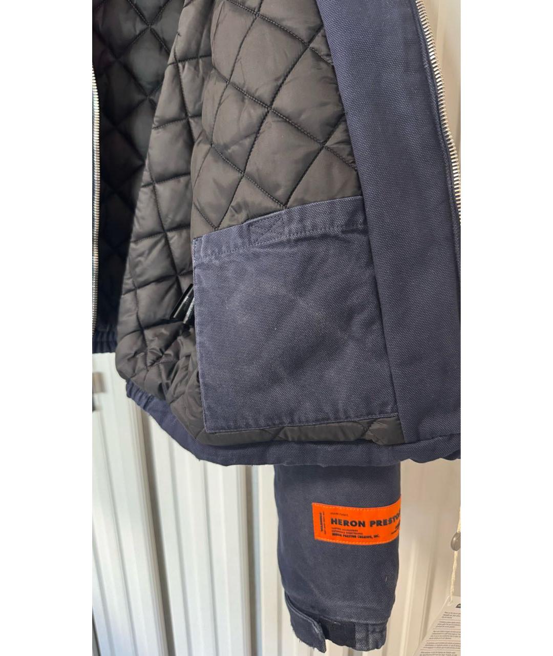 HERON PRESTON Темно-синяя хлопковая куртка, фото 6