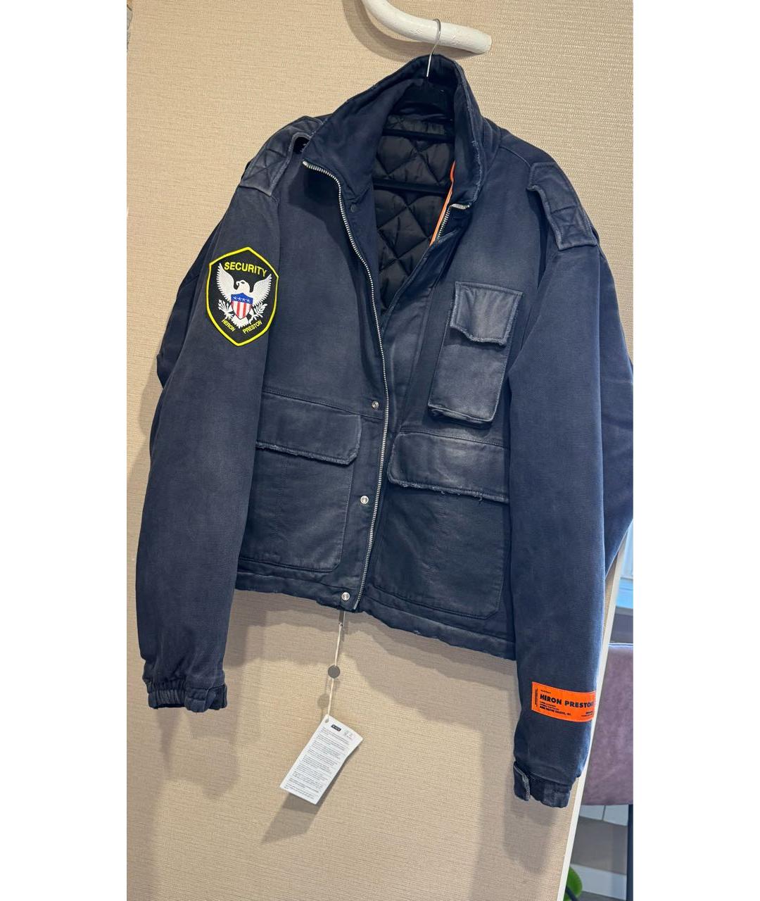 HERON PRESTON Темно-синяя хлопковая куртка, фото 5