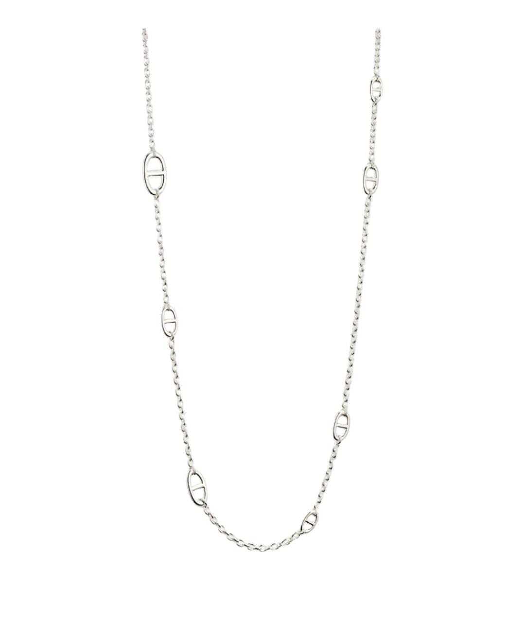 HERMES Серебряное серебряное колье, фото 1