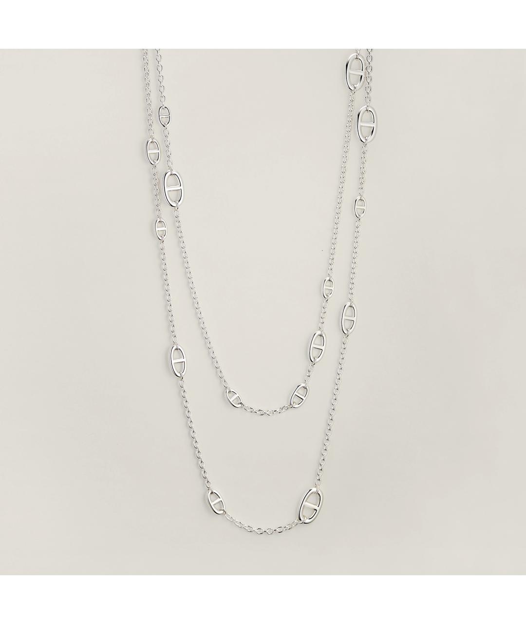 HERMES Серебряное серебряное колье, фото 4