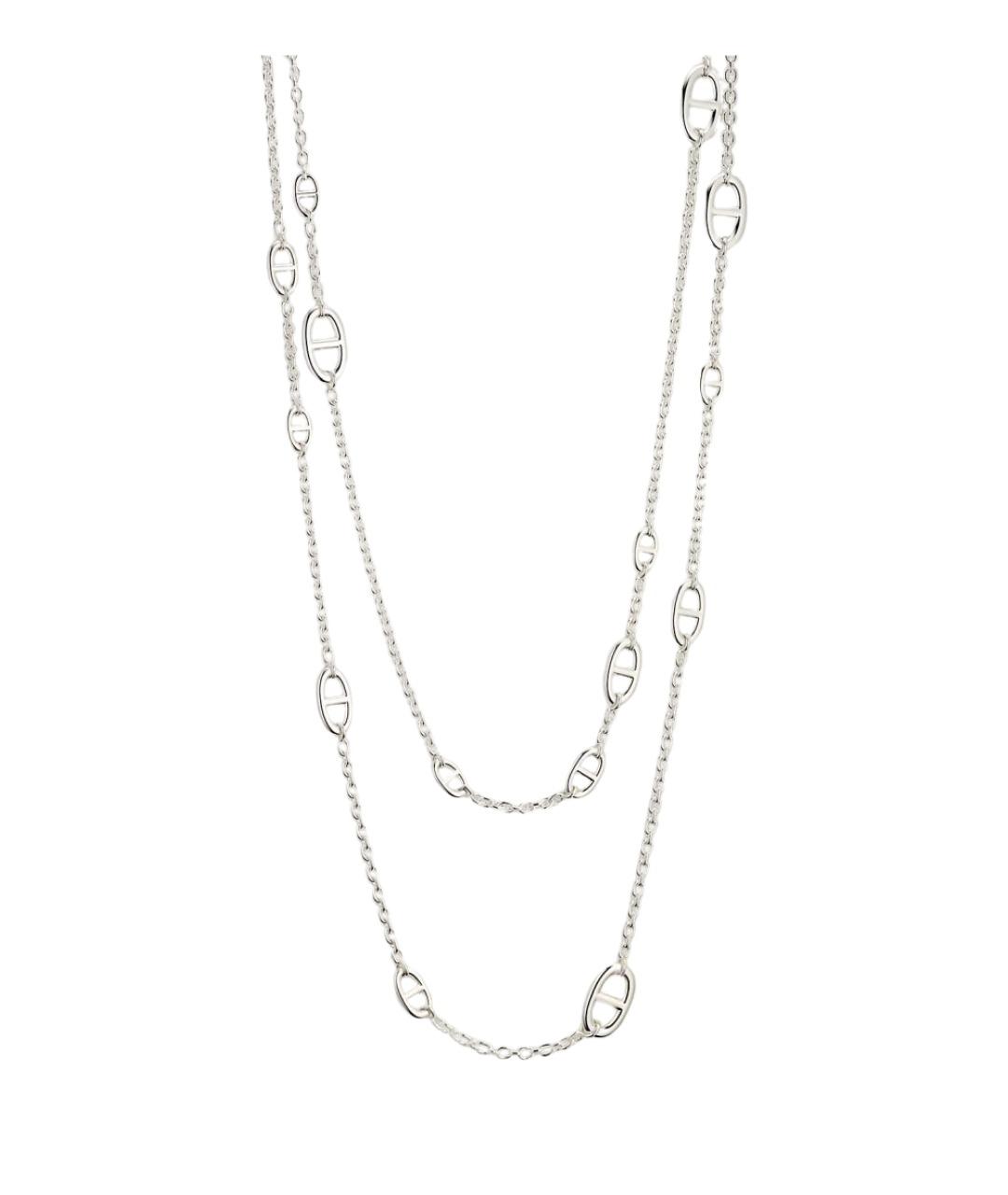 HERMES Серебряное серебряное колье, фото 1