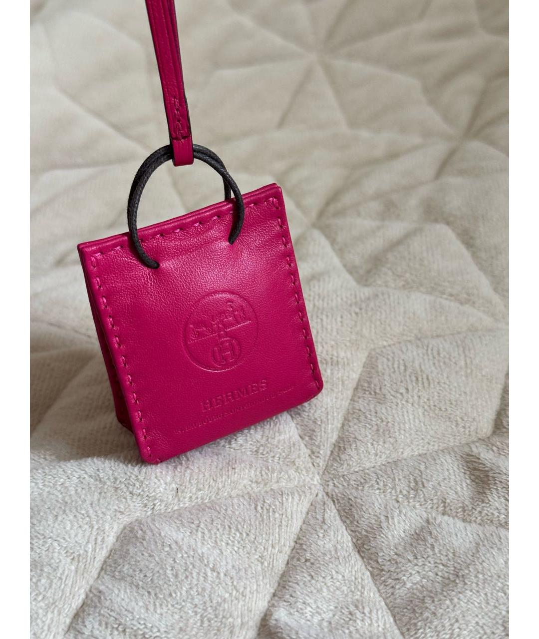 HERMES Фуксия брелок, фото 2