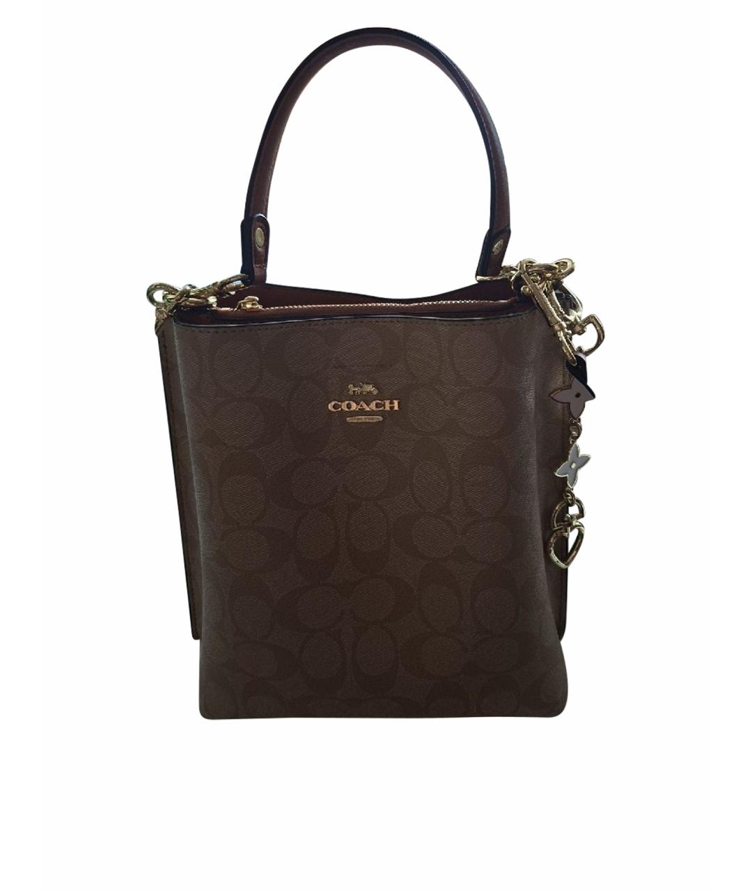 COACH Коричневая сумка тоут, фото 1