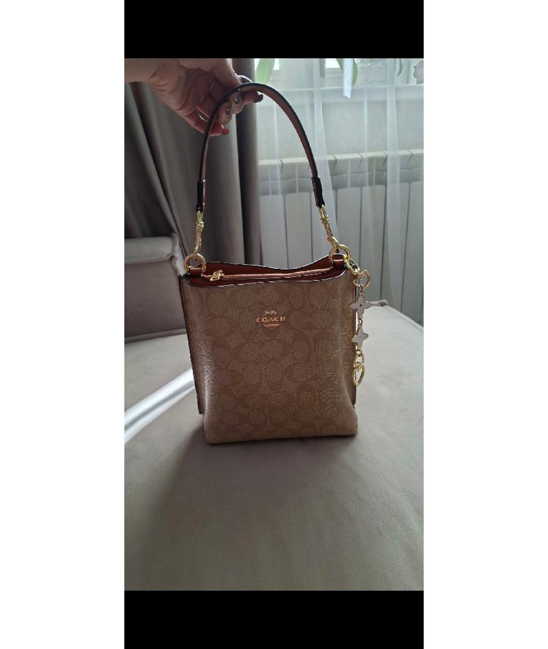 COACH Коричневая сумка тоут, фото 7