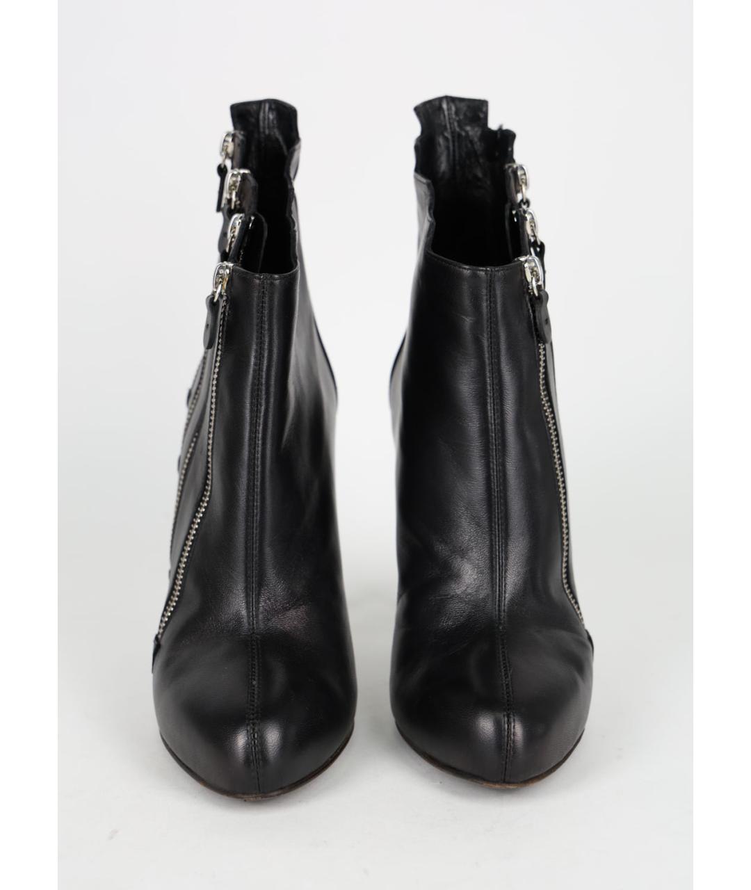 GIUSEPPE ZANOTTI DESIGN Черные кожаные ботильоны, фото 3