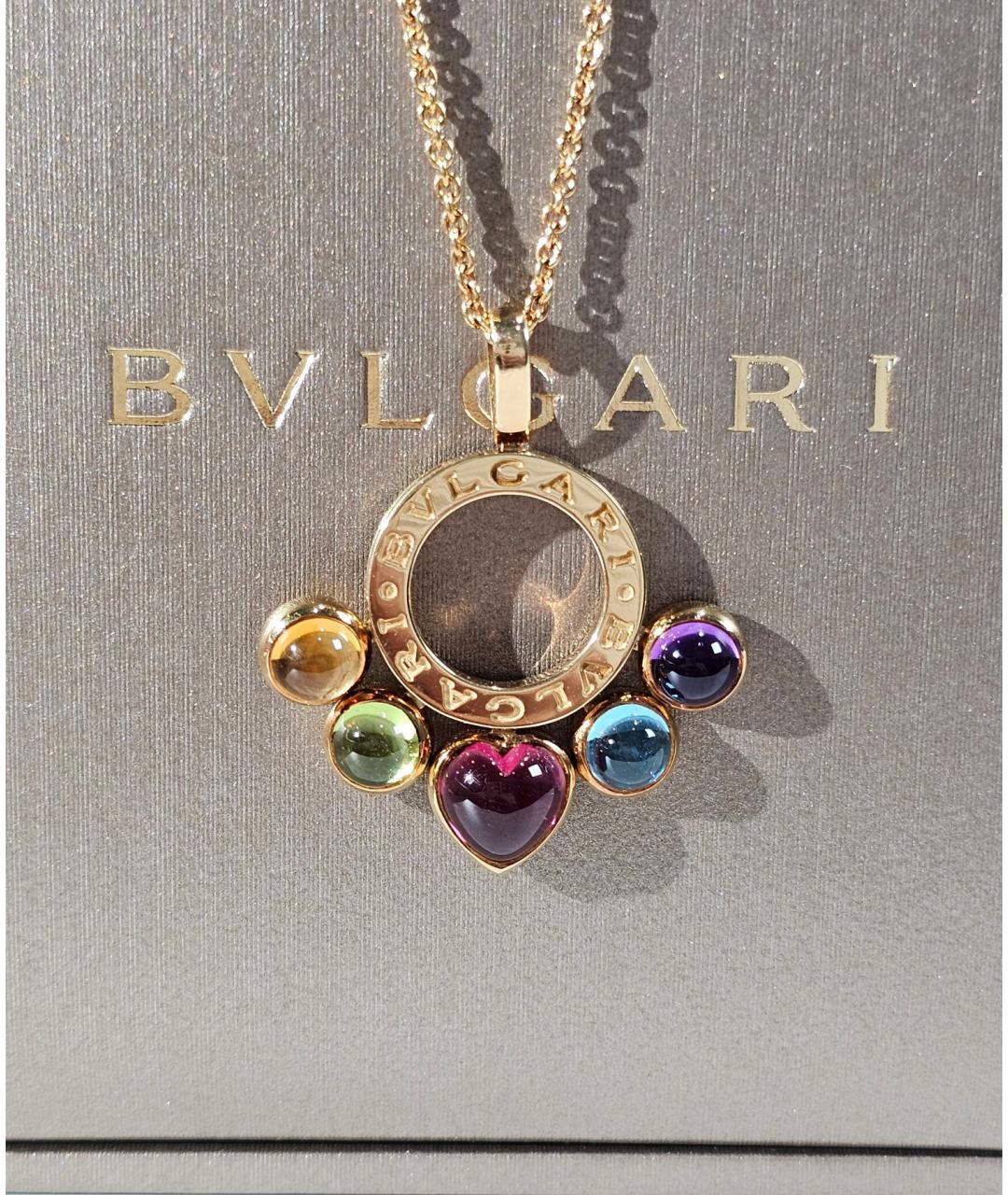 BVLGARI Золотое колье из желтого золота, фото 2