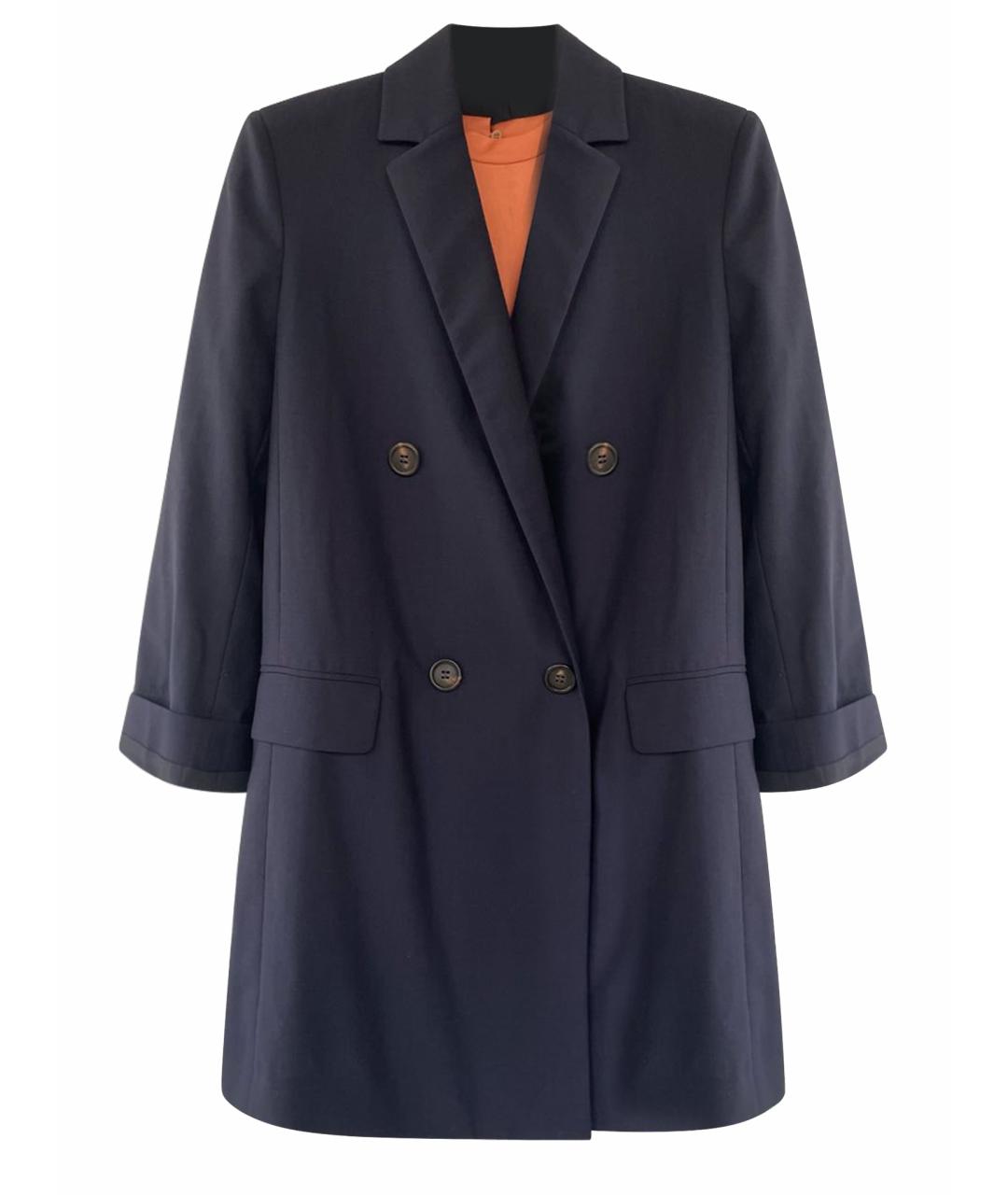 BRUNELLO CUCINELLI Темно-синий шерстяной жакет/пиджак, фото 1