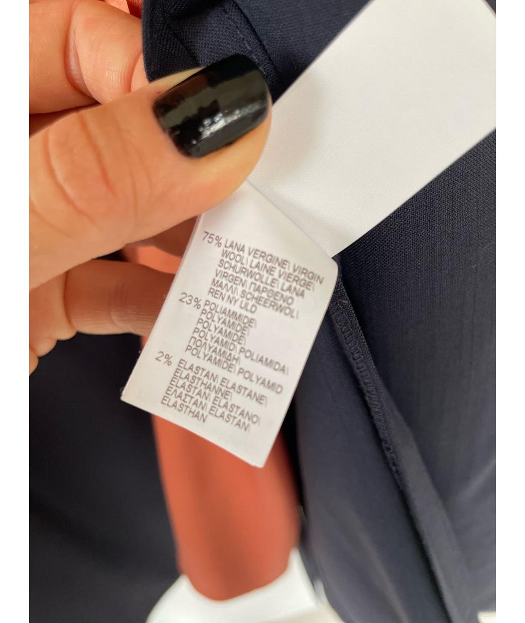 BRUNELLO CUCINELLI Темно-синий шерстяной жакет/пиджак, фото 5