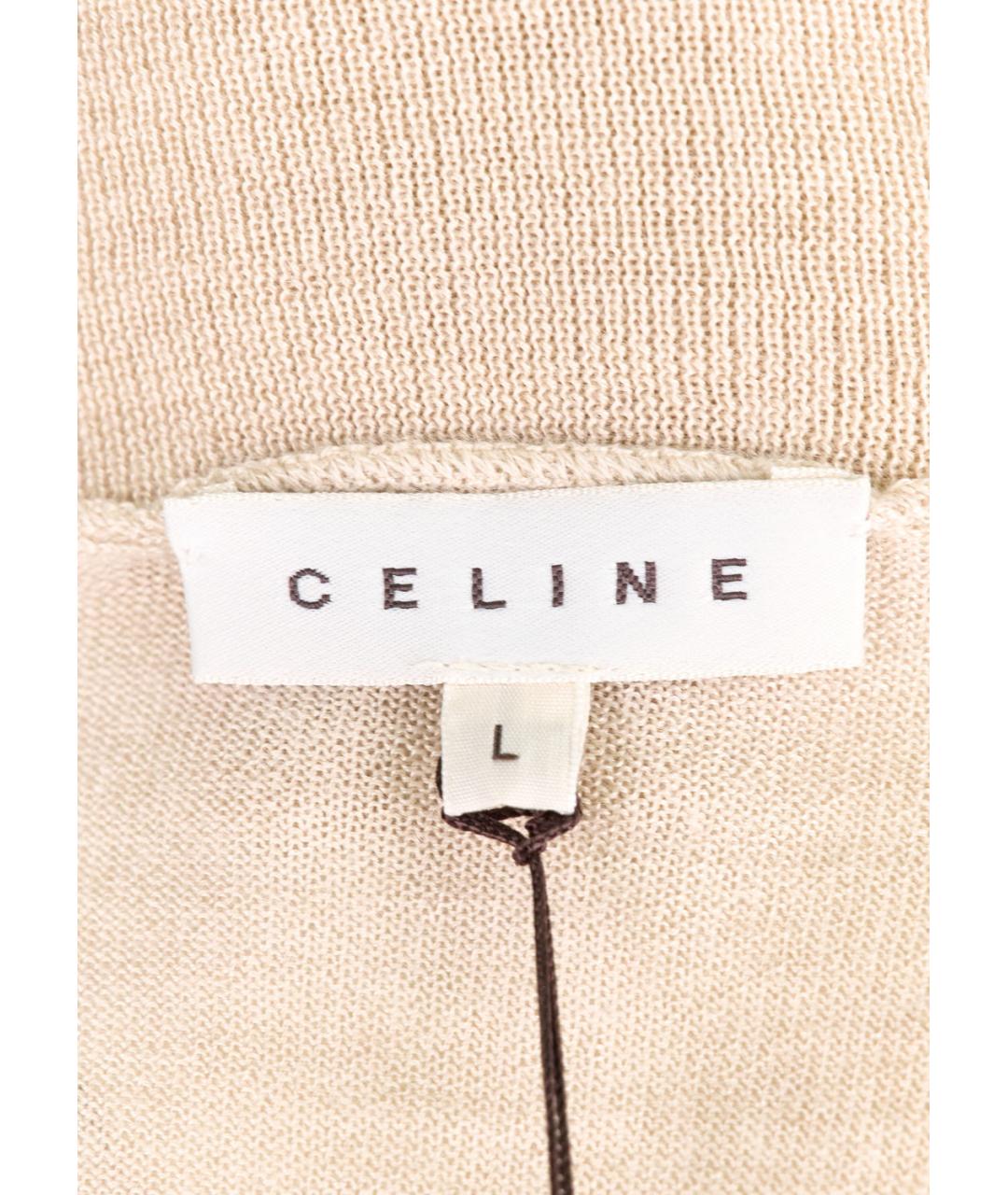 CELINE Бежевая кашемировая водолазка, фото 3
