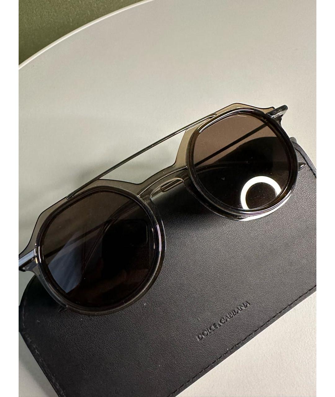 DOLCE&GABBANA Антрацитовые солнцезащитные очки, фото 4