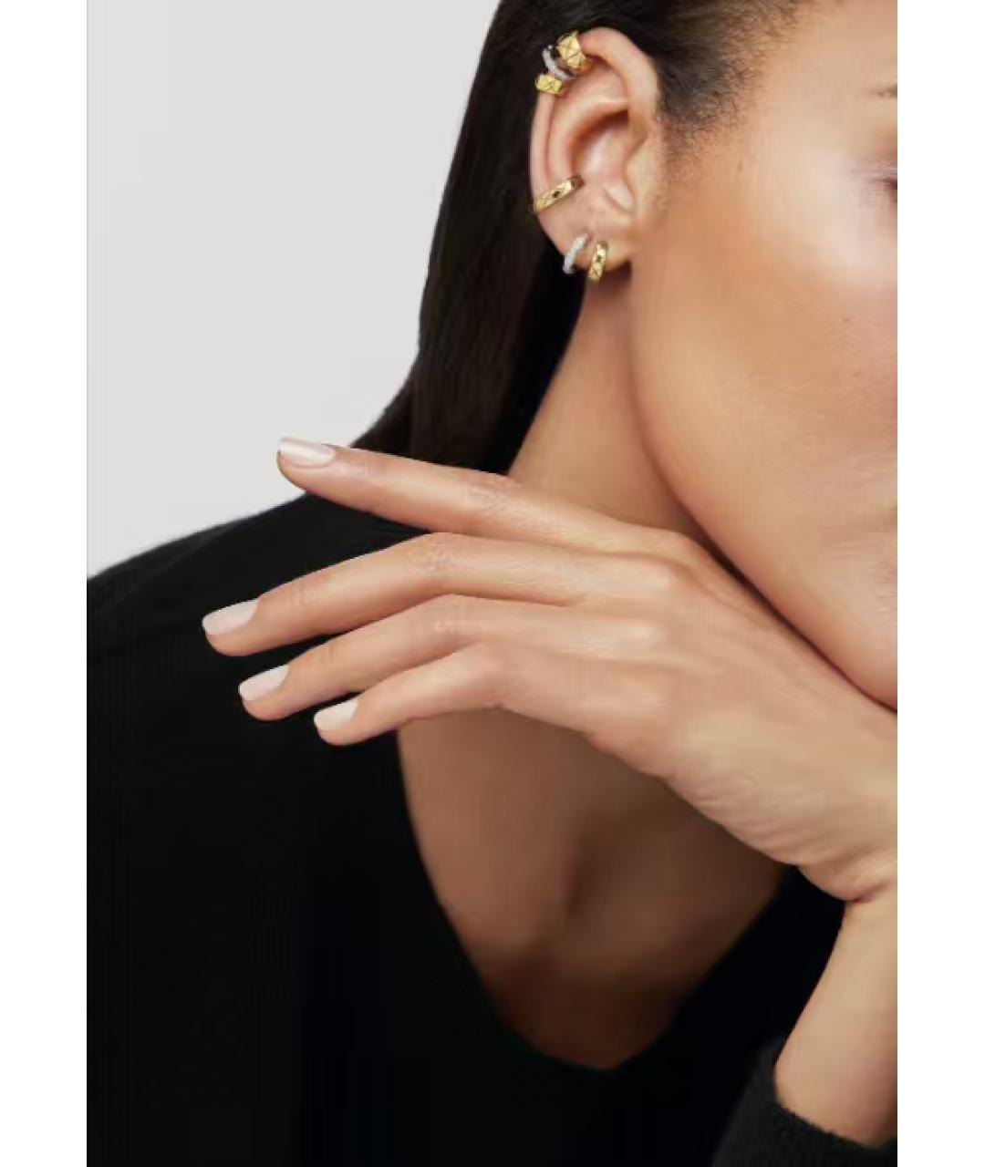 CHANEL Золотые серьги из желтого золота, фото 2