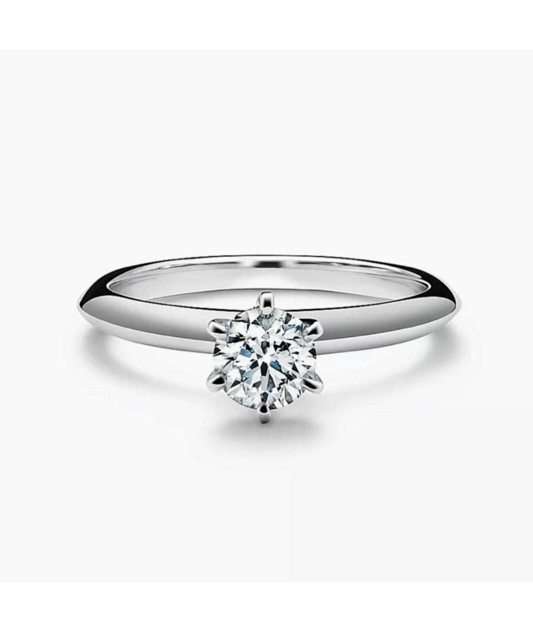 TIFFANY&CO Серебряное платиновое кольцо, фото 8