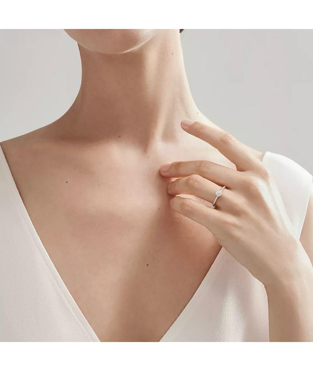 TIFFANY&CO Серебряное платиновое кольцо, фото 6