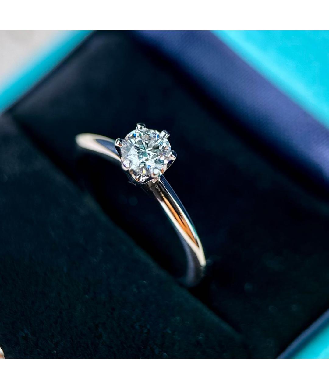 TIFFANY&CO Серебряное платиновое кольцо, фото 5