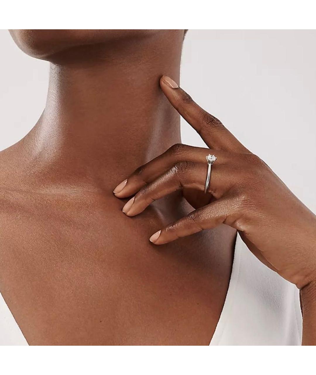 TIFFANY&CO Серебряное платиновое кольцо, фото 7