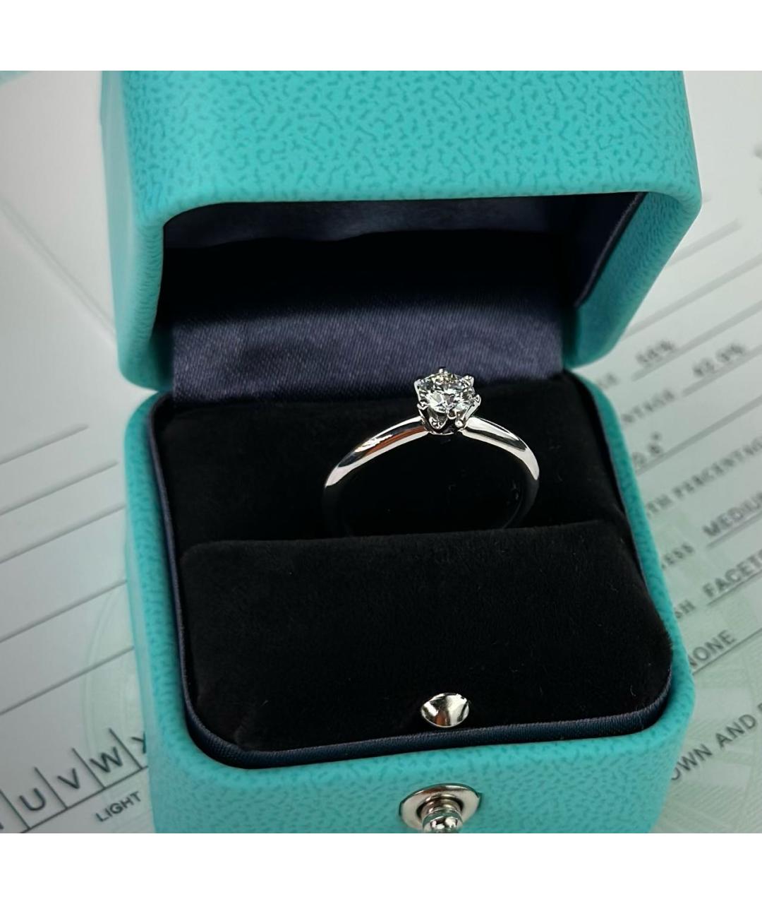 TIFFANY&CO Серебряное платиновое кольцо, фото 3