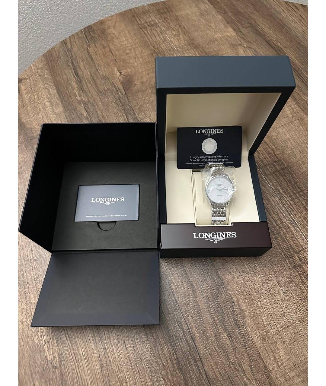 LONGINES Серебряные часы, фото 4