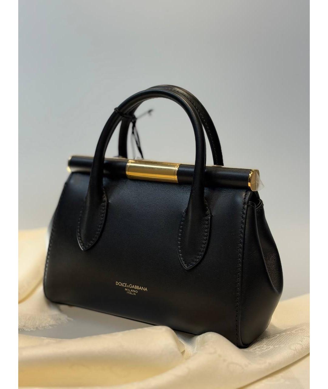 DOLCE&GABBANA Черная сумка с короткими ручками, фото 2