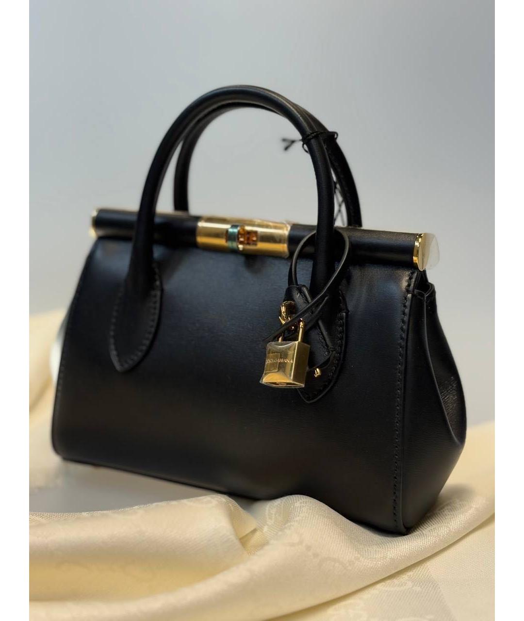 DOLCE&GABBANA Черная сумка с короткими ручками, фото 4