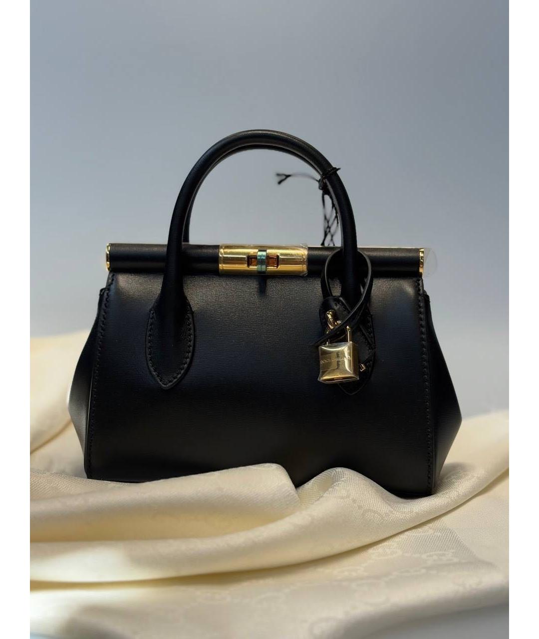 DOLCE&GABBANA Черная сумка с короткими ручками, фото 3