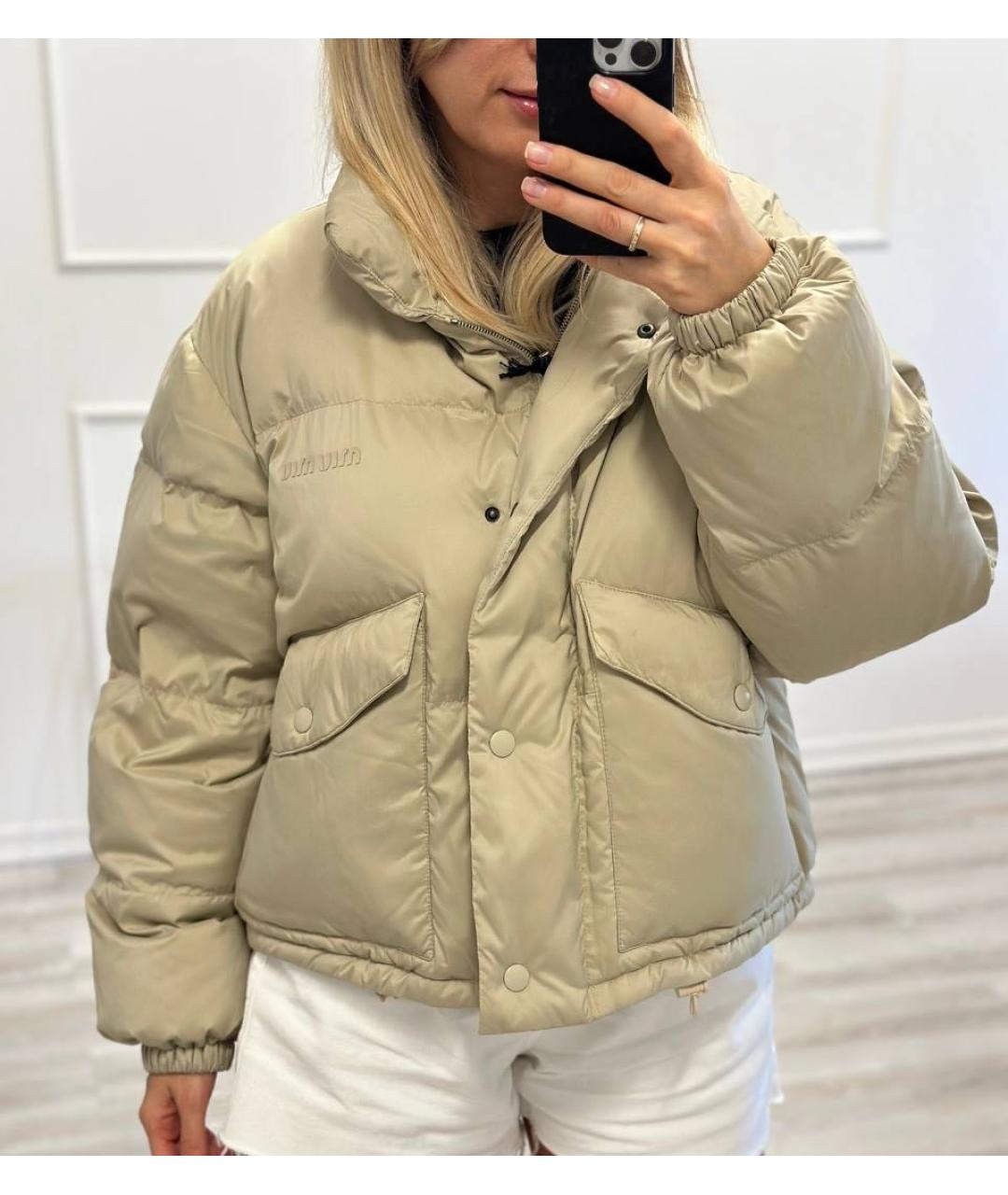 MIU MIU Бежевая куртка, фото 3