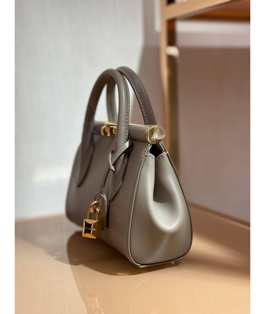 DOLCE&GABBANA Бежевая сумка с короткими ручками, фото 3