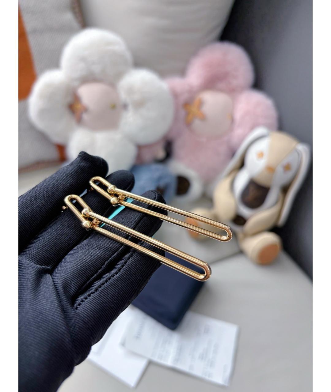 TIFFANY&CO Золотые серьги из розового золота, фото 7
