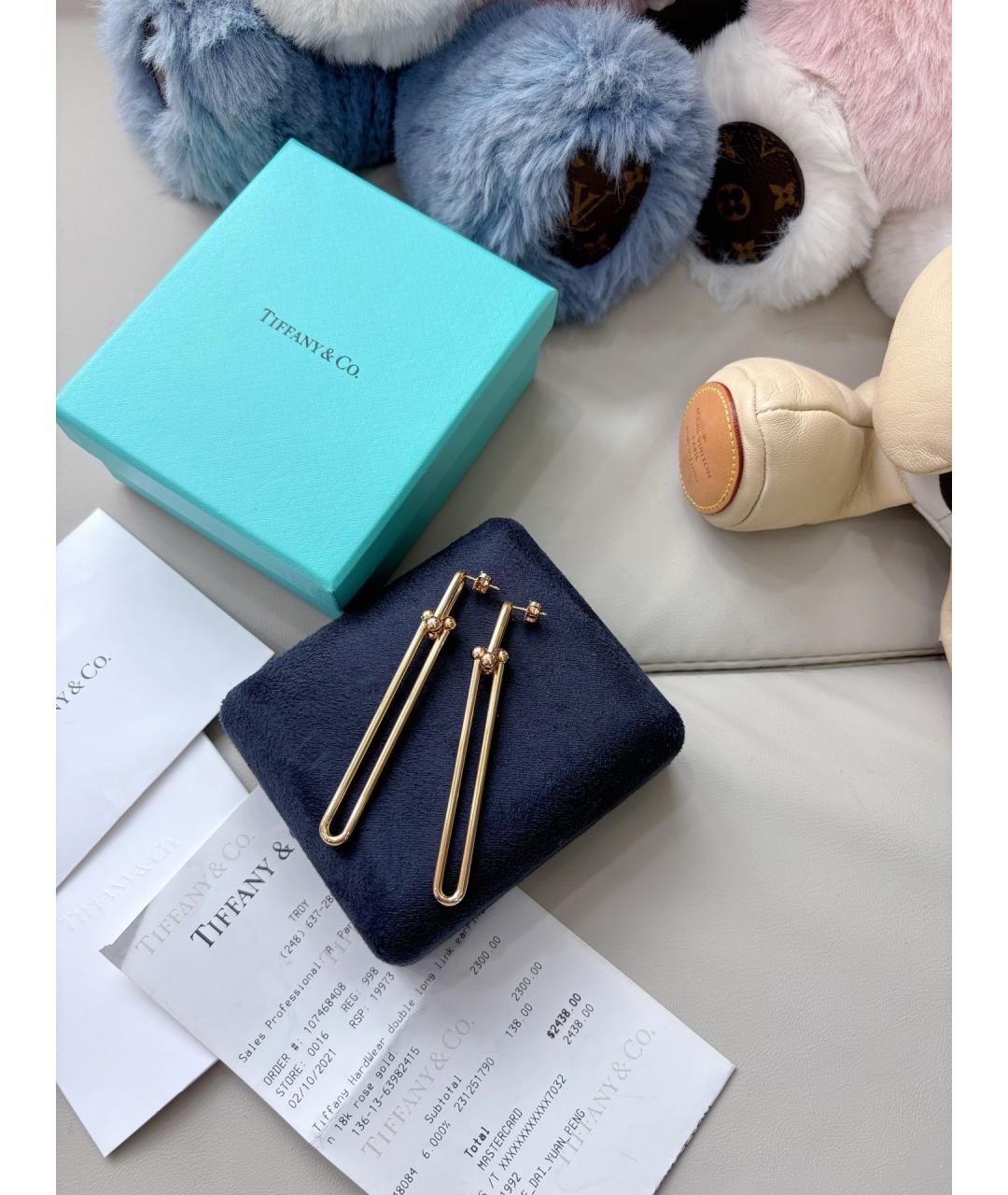 TIFFANY&CO Золотые серьги из розового золота, фото 9