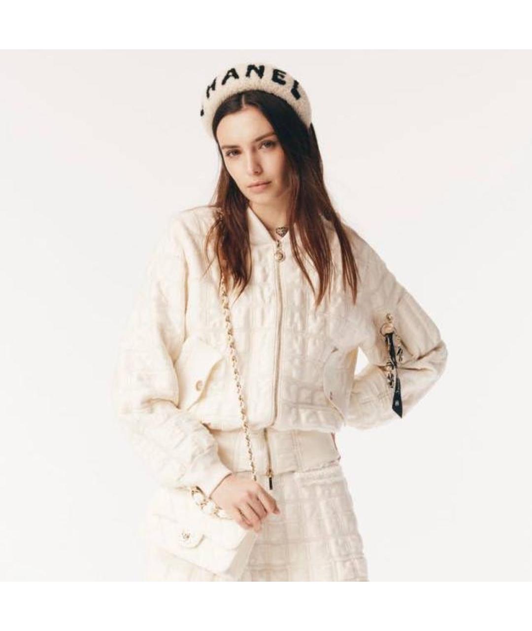 CHANEL Белый ободок, фото 3