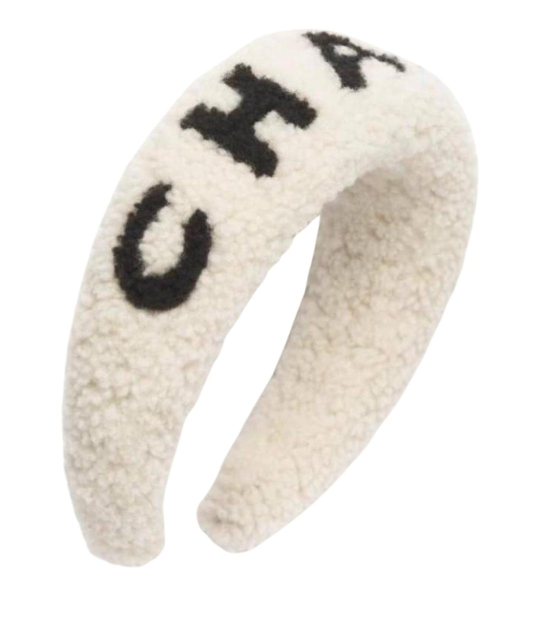 CHANEL Белый ободок, фото 1