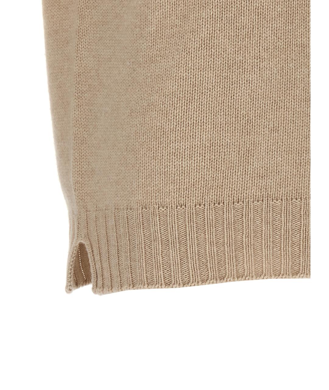 MA'RY'YA Бежевый шерстяной джемпер / свитер, фото 4