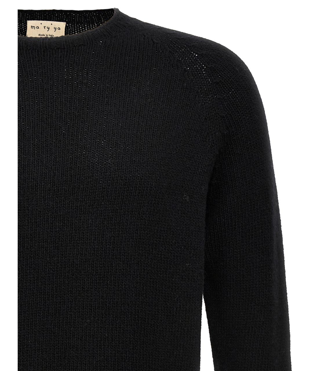 MA'RY'YA Черный шерстяной джемпер / свитер, фото 3