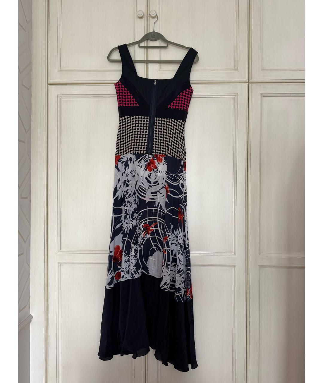SPORTMAX Мульти шелковое вечернее платье, фото 2