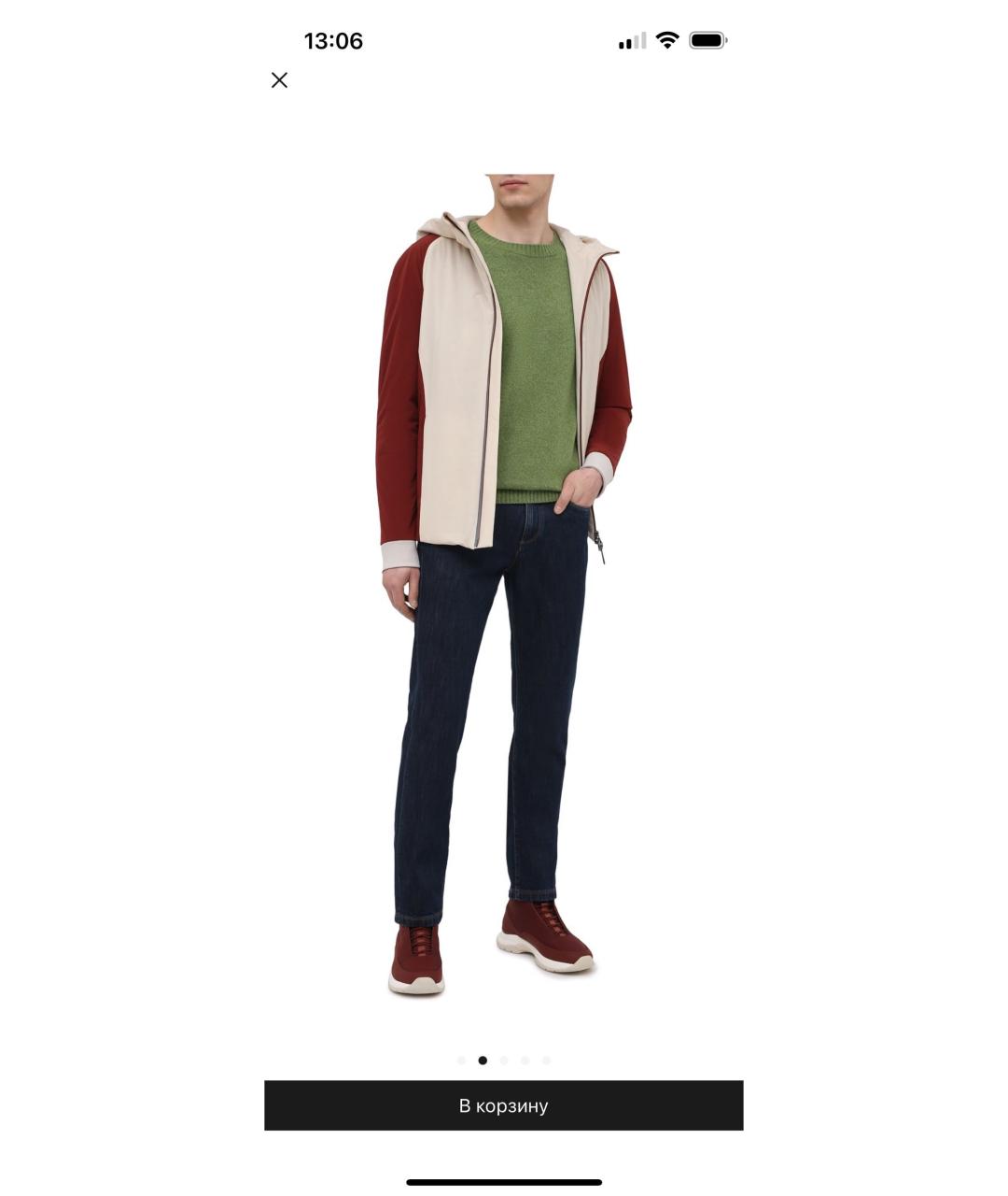 LORO PIANA Бордовые высокие ботинки, фото 8
