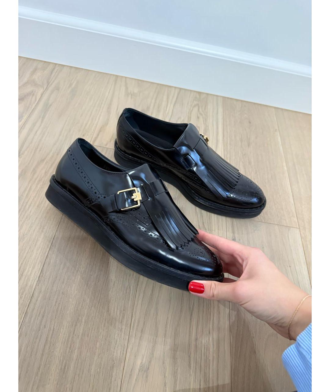 TOD'S Черные кожаные лоферы, фото 9