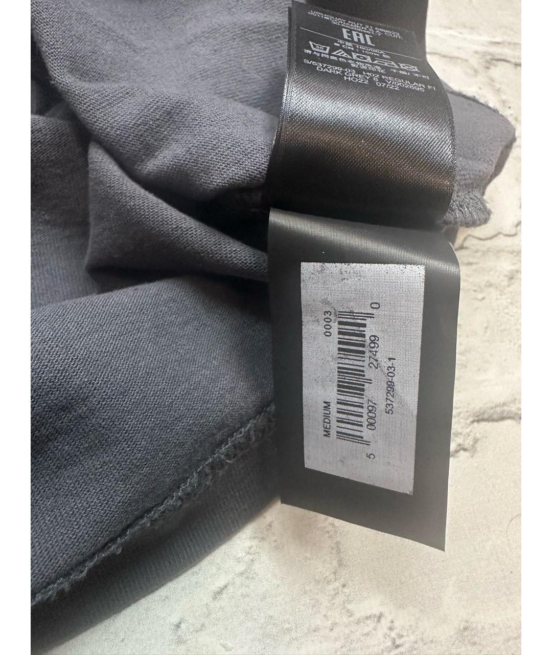YEEZY Серая хлопковая футболка, фото 7