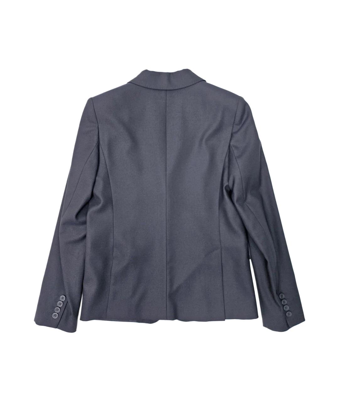 MAX MARA Синий шерстяной жакет/пиджак, фото 2