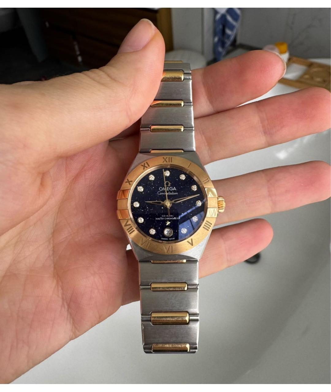 OMEGA Золотые часы из розового золота, фото 9
