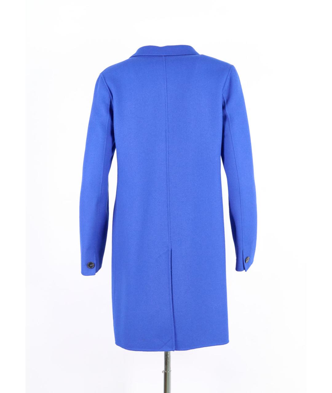 WEEKEND MAX MARA Синее шерстяное пальто, фото 2