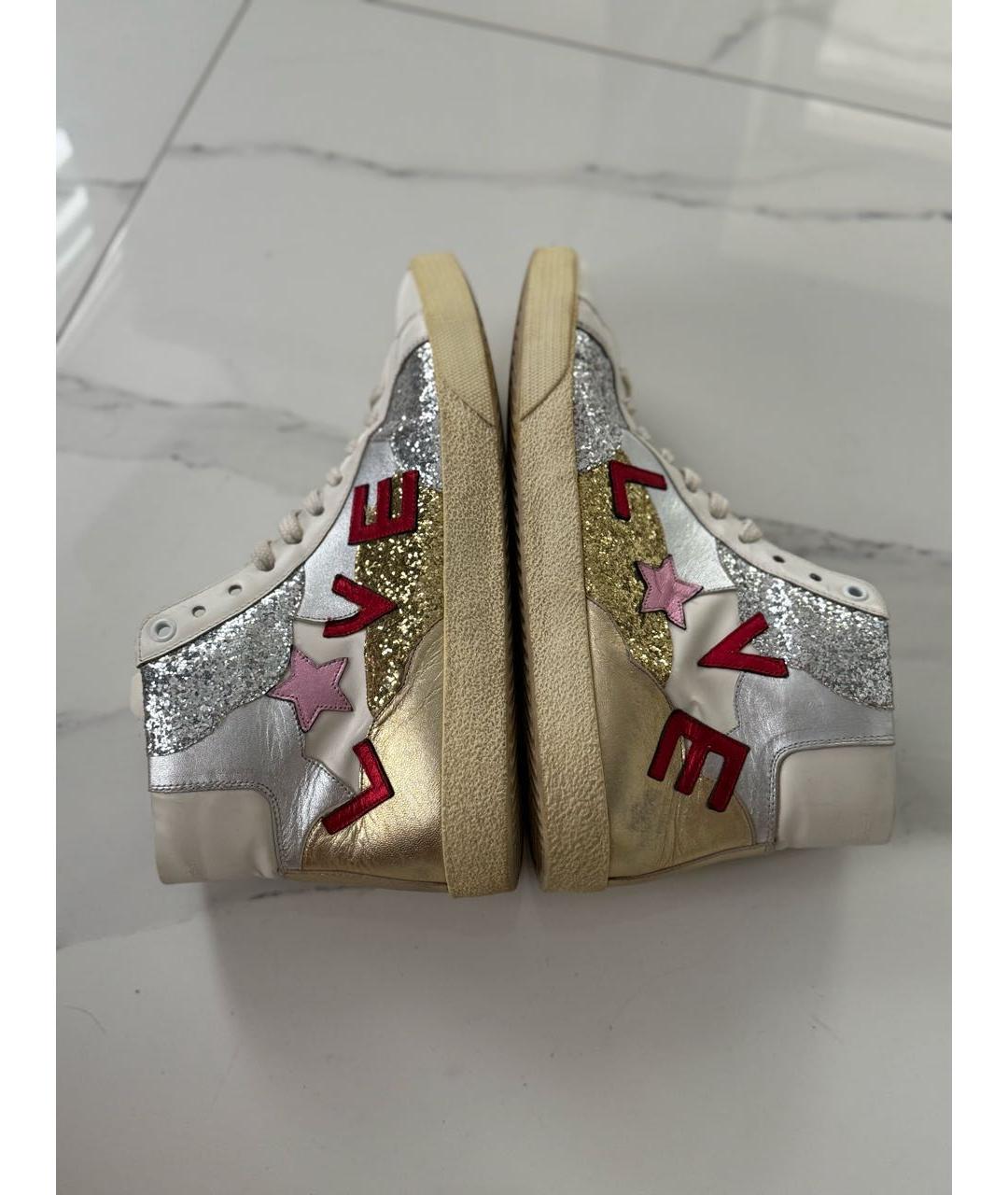 SAINT LAURENT Белые кожаные кеды, фото 7