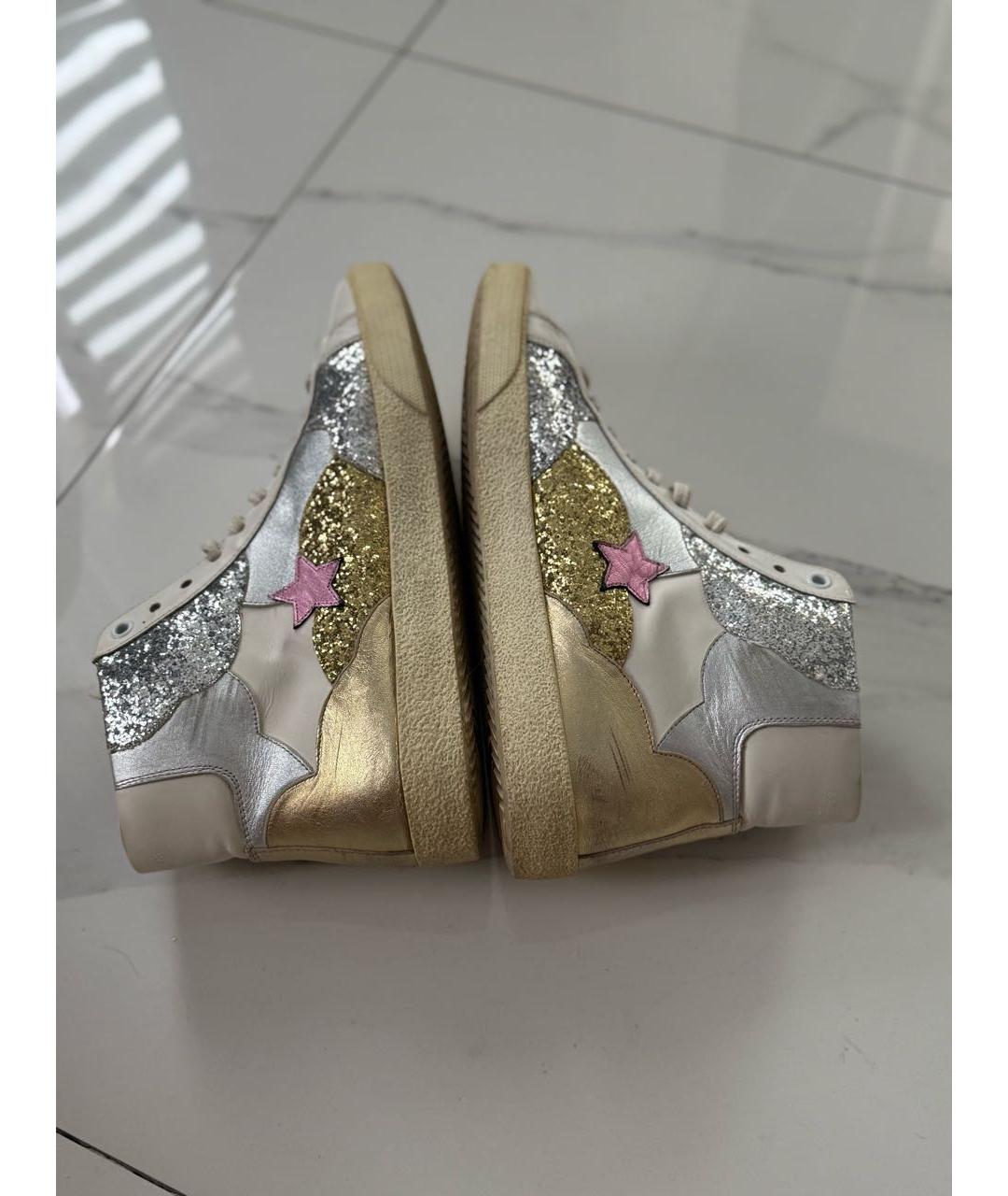 SAINT LAURENT Белые кожаные кеды, фото 6