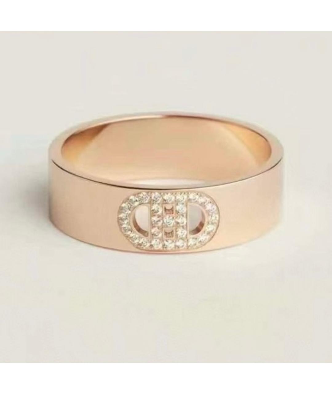 HERMES Розовое кольцо из розового золота, фото 1