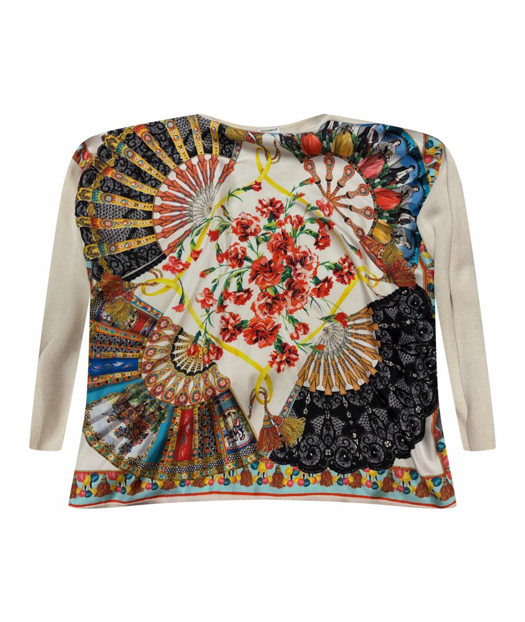 DOLCE&GABBANA Мульти шелковая рубашка/блузка, фото 1