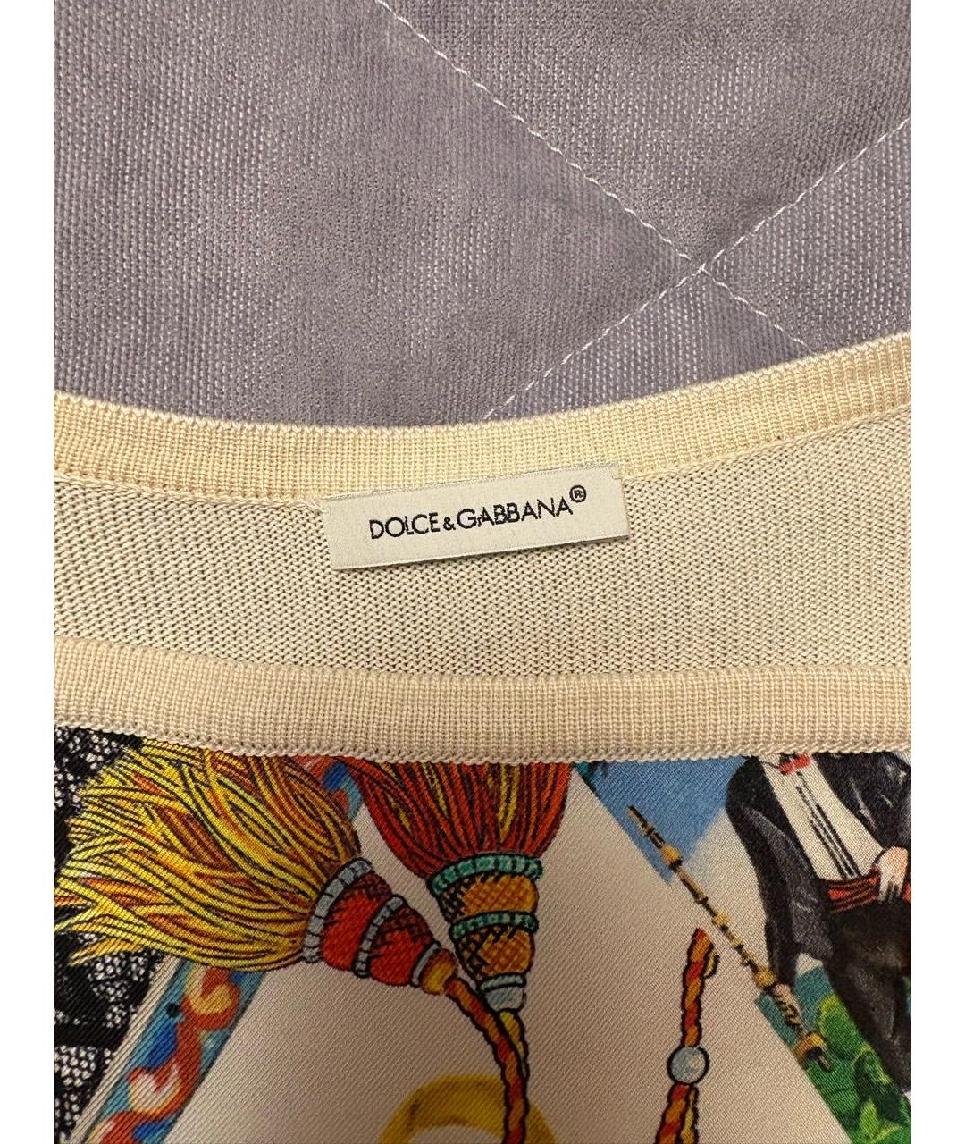 DOLCE&GABBANA Мульти шелковая рубашка/блузка, фото 3