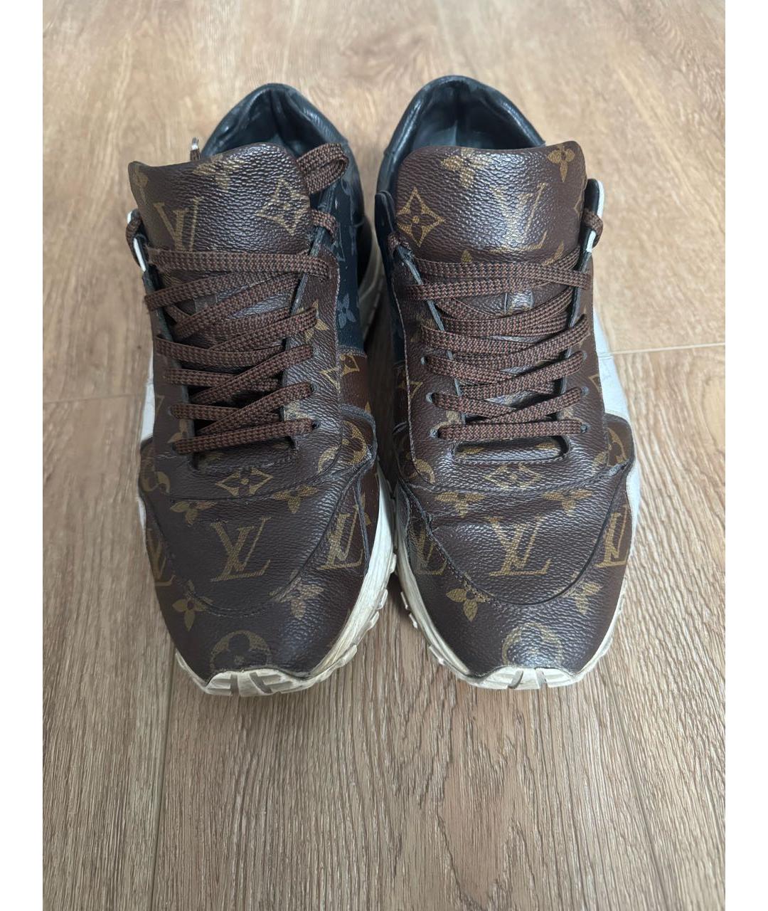 LOUIS VUITTON Коричневые низкие кроссовки / кеды, фото 2