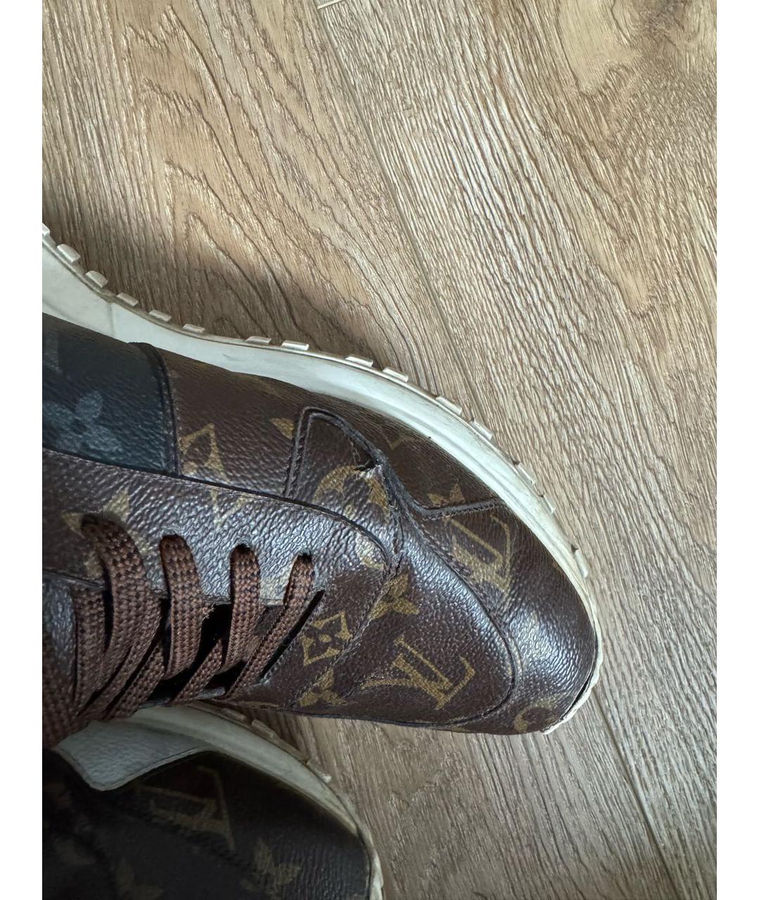 LOUIS VUITTON Коричневые низкие кроссовки / кеды, фото 7