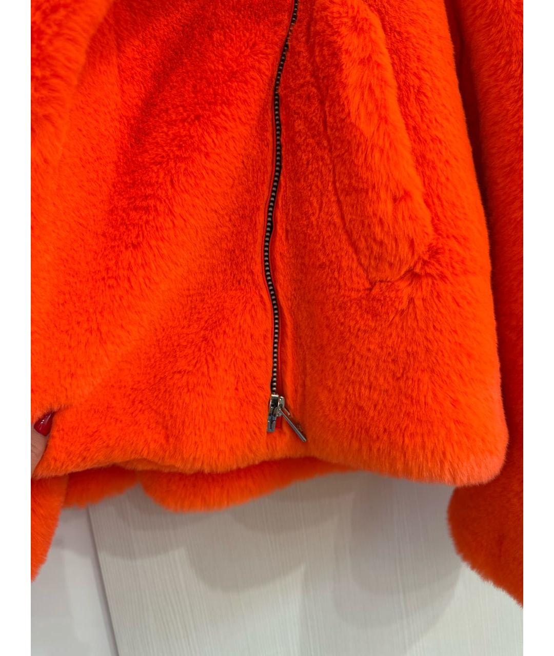 ZADIG & VOLTAIRE Оранжевая полиэстеровая шуба, фото 4