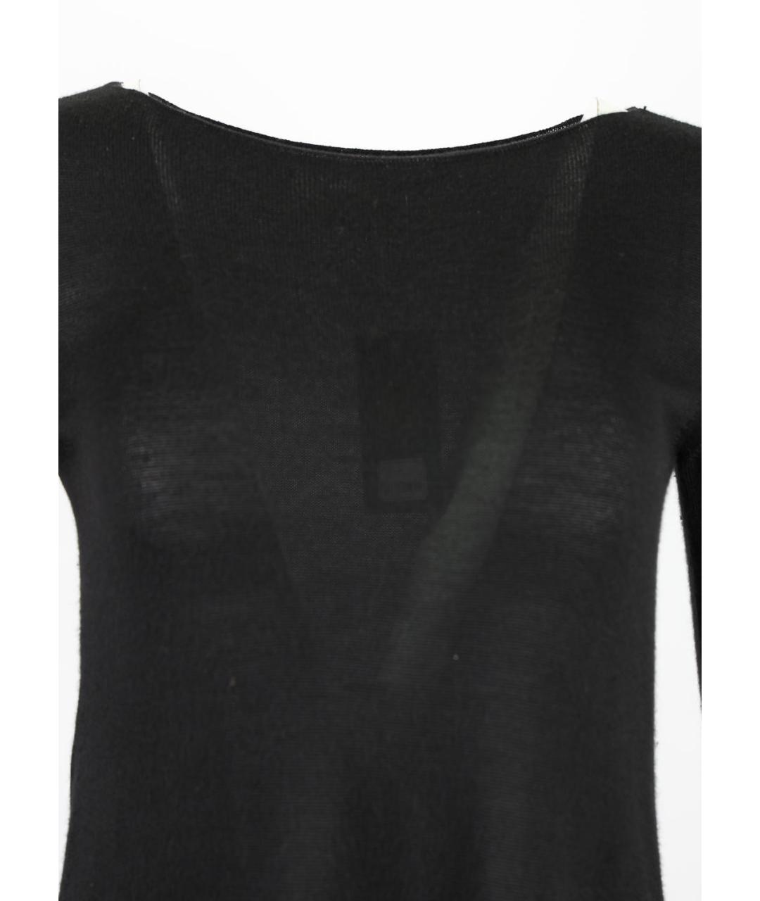 SAINT LAURENT Черное кашемировое повседневное платье, фото 4