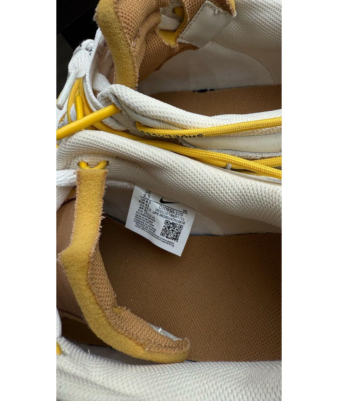 NIKE X OFF-WHITE Серые замшевые низкие кроссовки / кеды, фото 6